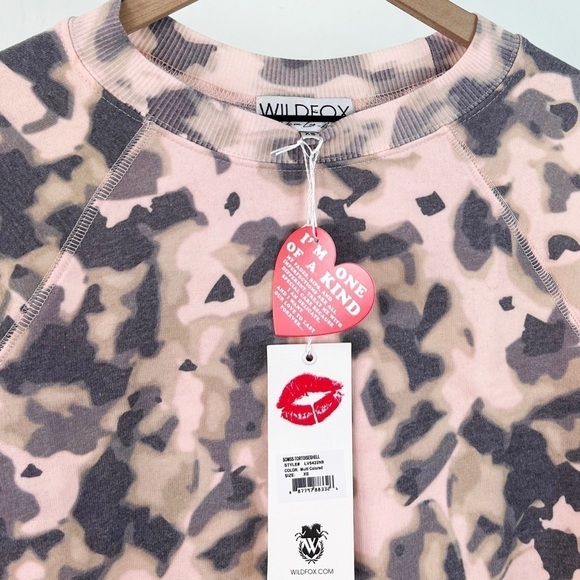 NWT Wildfox Sommers Crewneck Pullover Sweatshirt in Tortoise Shell - Picture 5 of 7